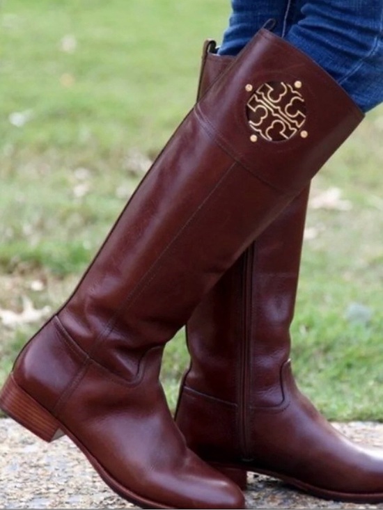 Tory Burch Shoes - Tory Burch Kiernan Leather Riding Boots